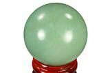 Polished Green Aventurine Sphere - China #115997-1